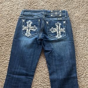 Miss Me jeans dark blue, great used condition.